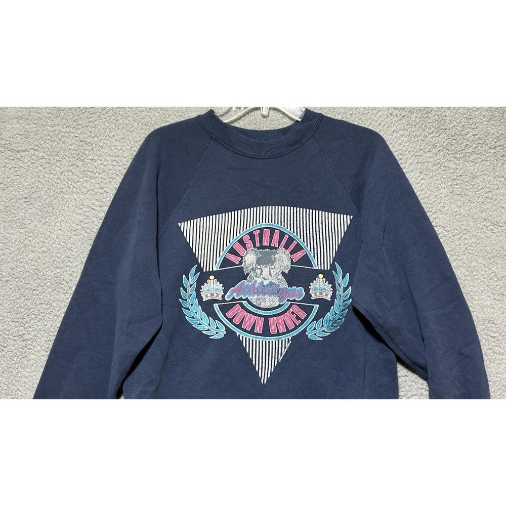 Vintage 1980s Australia Authentique Koala Crest Down Under Sweatshirt L - Picture 1 of 11